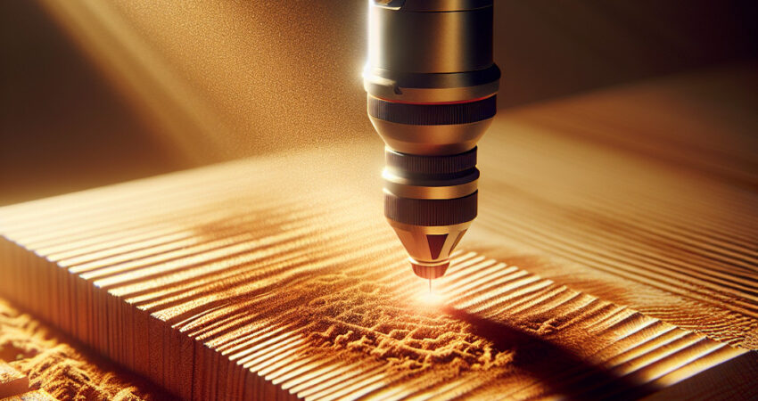Laserreinigung von Holz in der Holzbankherstellung